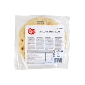 Poco Loco Tortilla de Harina 20cm 18pc